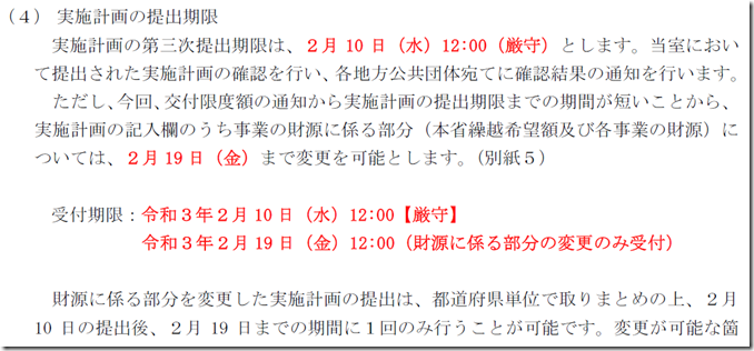 第3次補正地方創生臨時交付金