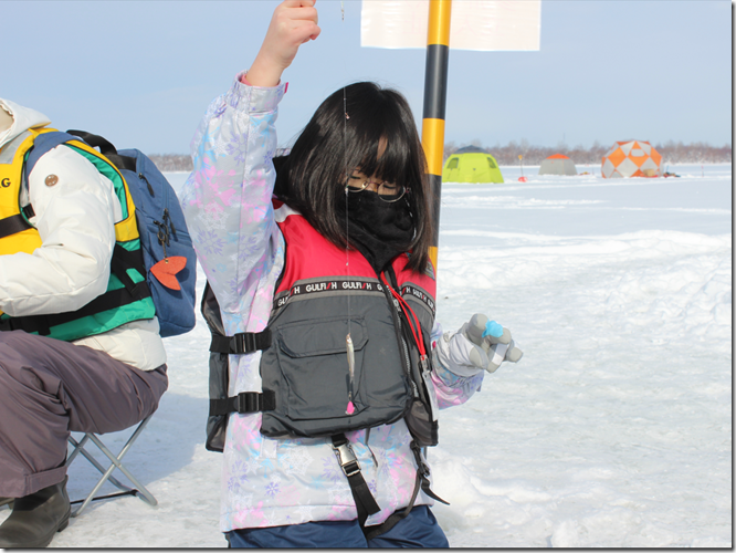 ワカサギ釣れた